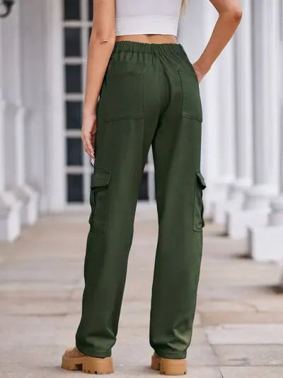 'Lucia' Baggy Wide Leg Cargo Pants - Celes Fashion